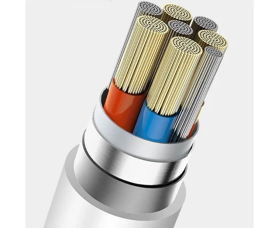 Дата кабель Usams US-SJ431 U51 Silicone USB to Lightning (1m) Белый