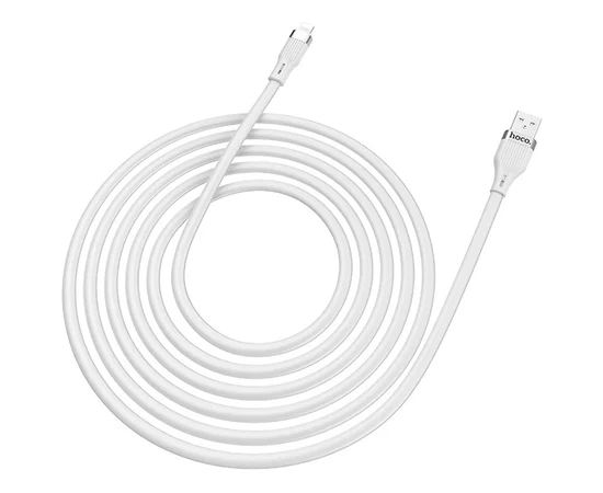 Дата кабель Hoco U72 "Forest Silicone" Lightning (1.2М) Белый