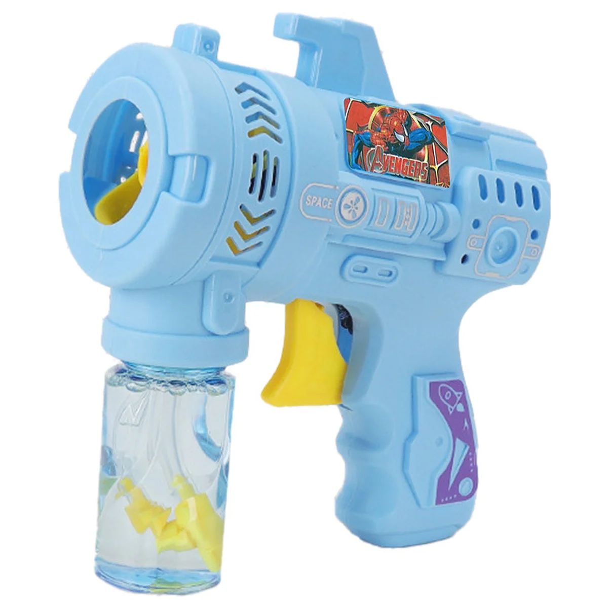 Пистолет с мыльными пузырями Heroes Bubble Gun+ bottle 50ml Spider