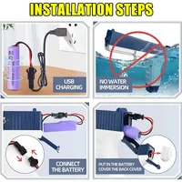 Водный аккумуляторный пистолет Glock Water Gun (250ml) with lithium battery Pink