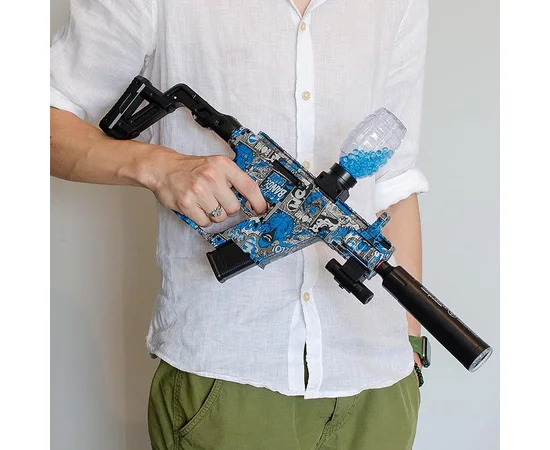 Автомат на гидрогелевых шариках (орбизах) Gel Energy Graffiti Blue