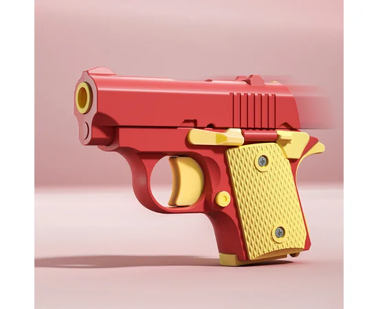 Детский игрушечный пистолет-антистресс Red / Yellow