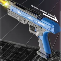 Водный аккумуляторный пистолет Water Gun 66-35 (500ml) with lithium battery Transparent blue