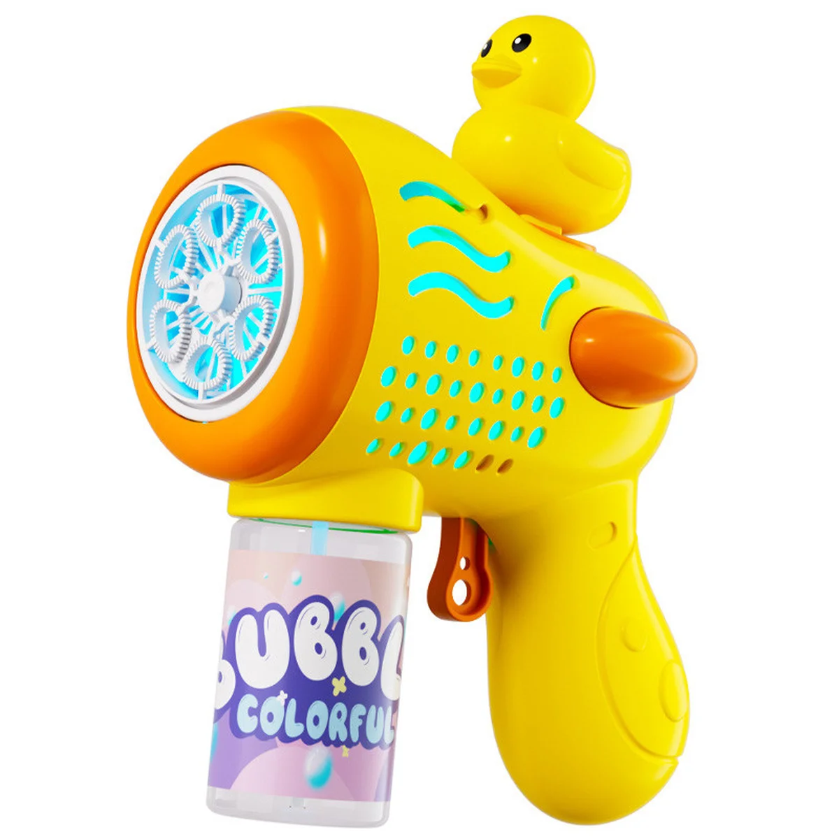Пістолет із мильними бульбашками H045 Duckling + bottle 50ml Yellow