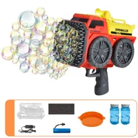 Пистолет с мыльными пузырями SHT KB1295 Truck на 139 отверстий + 2xbottle 60ml Red