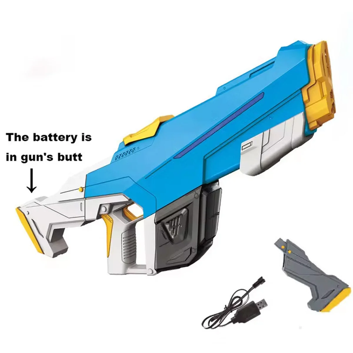 Водный аккумуляторный автомат Water Gun 2307 (650ml) with lithium battery Blue