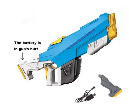 Водний акумуляторний автомат Water Gun 2307 (650ml) with lithium battery Blue