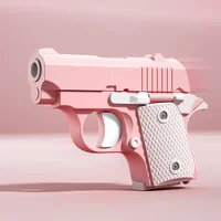 Детский игрушечный пистолет-антистресс Pink / White