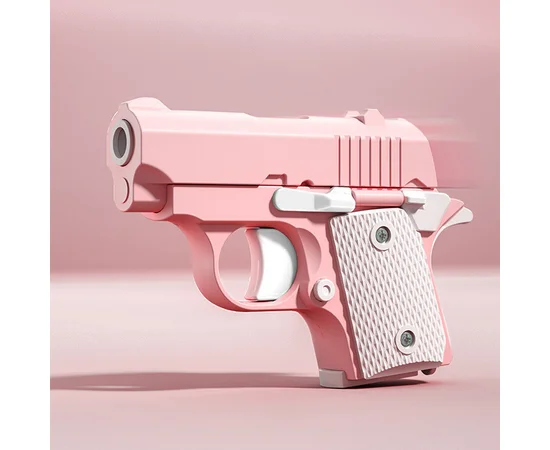 Детский игрушечный пистолет-антистресс Pink / White