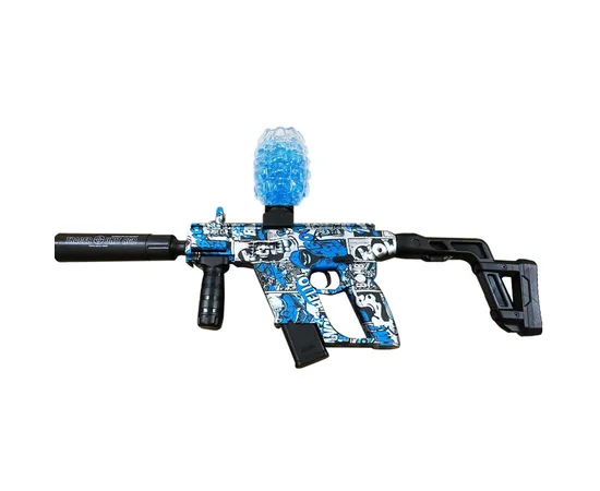 Автомат на гидрогелевых шариках (орбизах) Gel Energy Graffiti Blue