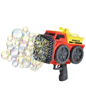 Пистолет с мыльными пузырями SHT KB1295 Truck на 139 отверстий + 2xbottle 60ml Red