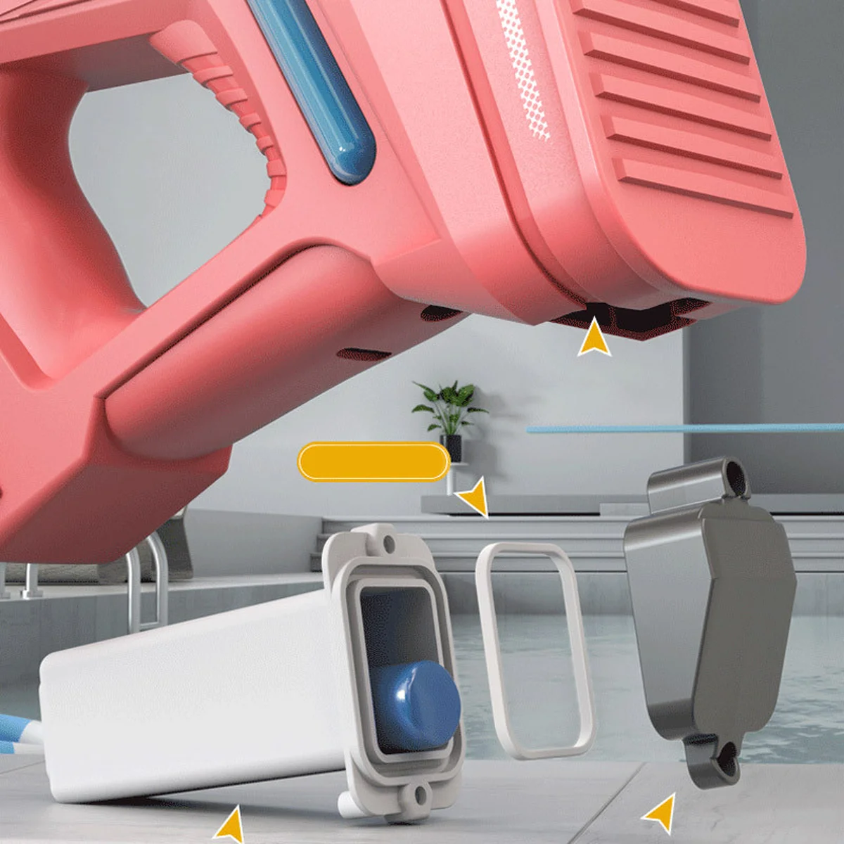 Водный аккумуляторный автомат Space Model Water Gun 9002A (750ml) with lithium battery Red