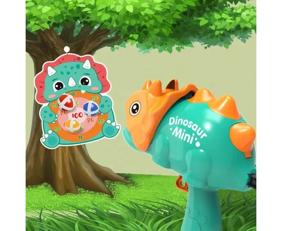 Интерактивная игра Dinosaur Athletics Gun на липучках + мишень Green