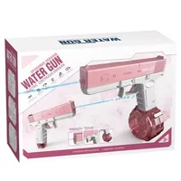Водный аккумуляторный пистолет Glock Water Gun (250ml) with lithium battery Pink