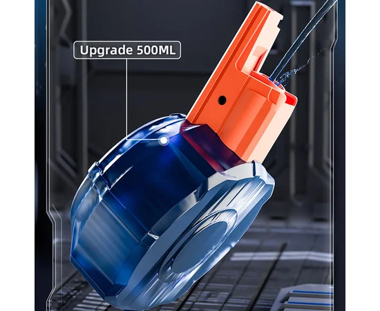 Водяний акумуляторний пістолет Water Gun 66-35 (500ml) with lithium battery Blue / Orange