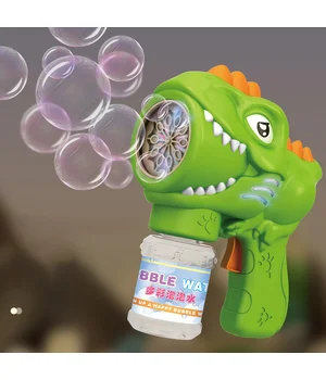 Пистолет с мыльными пузырями H007 Dinosaur + bottle 50ml Green Пистолет с мыльными пузырями H007 Dinosaur + bottle 50ml Green