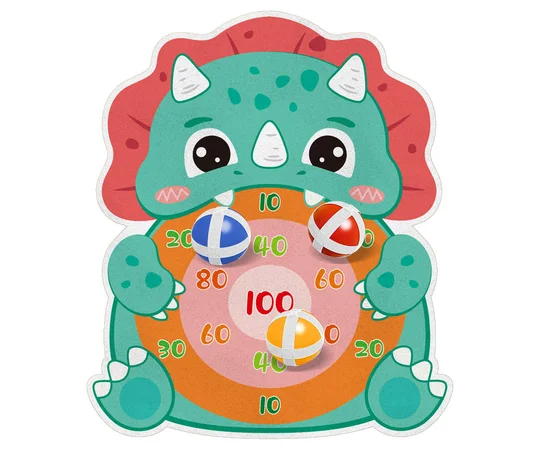 Интерактивная игра Dinosaur Athletics Gun на липучках + мишень Green