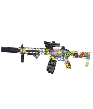 Автомат на гідрогелевих кульках (орбізах) AR15 Alphabet Green