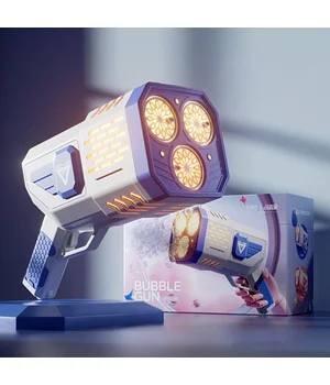 Пістолет з мильними бульбашками SHT 333-16 на 36 отворів + 2xbottle 150ml Blue