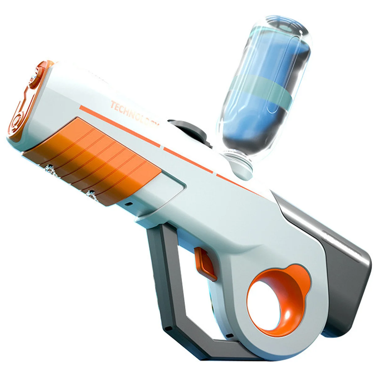 Водный аккумуляторный автомат Water Gun 8002C (600ml) with lithium battery White / Orange