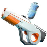 Водный аккумуляторный автомат Water Gun 8002C (600ml) with lithium battery White / Orange