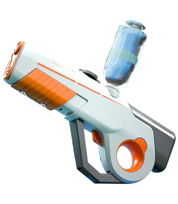 Водний акумуляторний автомат Water Gun 8002C (600ml) with lithium battery White / Orange