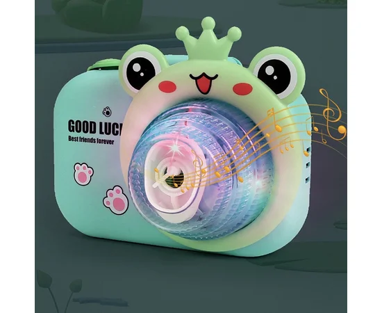 Фотокамера-генератор мильних бульбашок 9996 Children's camera Frog