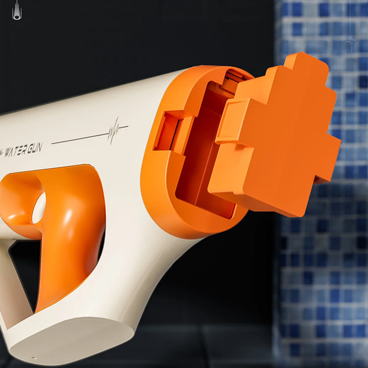 Водный аккумуляторный автомат Water Gun 185-66 (400ml) with lithium battery White / Orange