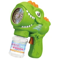 Пістолет із мильними бульбашками H007 Dinosaur + bottle 50ml Green