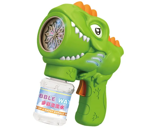 Пистолет с мыльными пузырями H007 Dinosaur + bottle 50ml Green