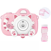 Фотокамера-генератор мыльных пузырей 1001 Kitty Children's camera Pink