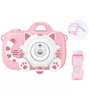 Фотокамера-генератор мыльных пузырей 1001 Kitty Children's camera Pink