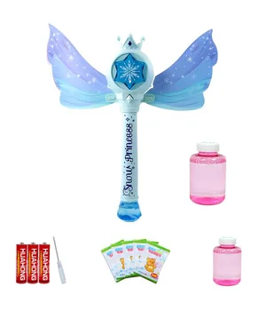 Пистолет с мыльными пузырями SHT 8603 Snow Princess + bottle 130ml Blue