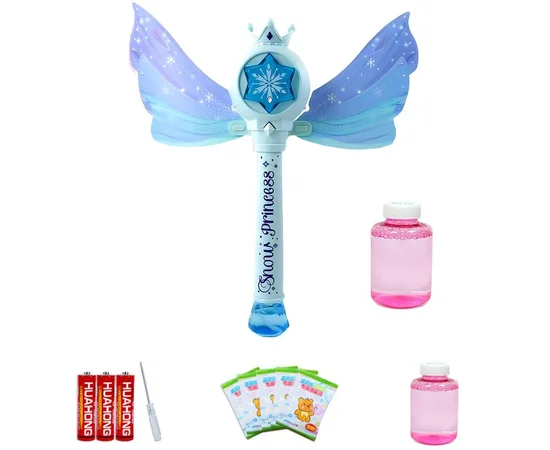 Пістолет із мильними бульбашками SHT 8603 Snow Princess + bottle 130ml Blue