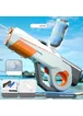 Водний акумуляторний автомат Water Gun 8002C (600ml) with lithium battery White / Orange
