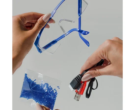 Автомат на гидрогелевых шариках (орбизах) Gel Energy Graffiti Blue