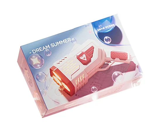 Пістолет з мильними бульбашками SHT 333-16 на 36 отворів + 2xbottle 150ml Pink