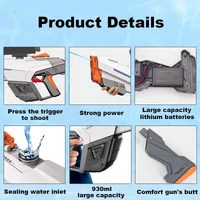 Водный аккумуляторный автомат Water Gun 2307 (650ml) with lithium battery White