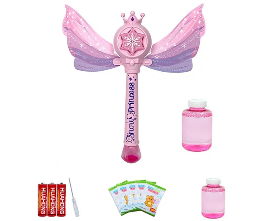Пистолет с мыльными пузырями SHT 8603 Snow Princess + bottle 130ml Pink
