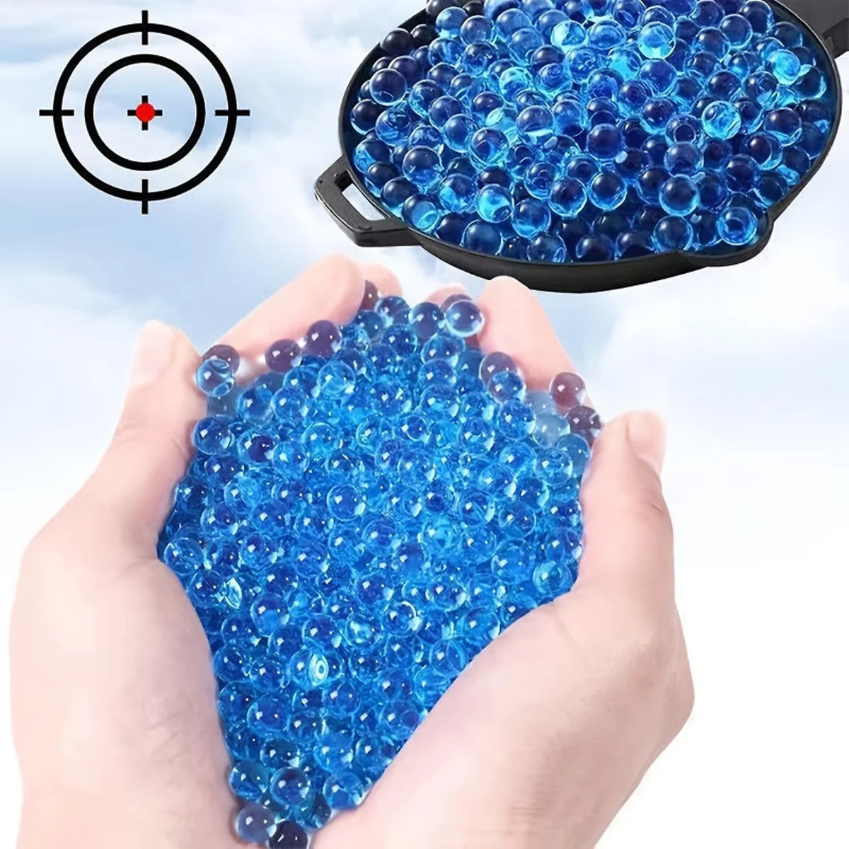 Гидрогелевые шарики (орбизы) 8000 шт. упаковка Blue