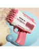 Пістолет для мильних бульбашок Bubble Gun 698-20 з насадками на 32/45 отворів 50ml Pink