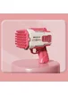 Пістолет для мильних бульбашок Bubble Gun 698-20 з насадками на 32/45 отворів 50ml Pink