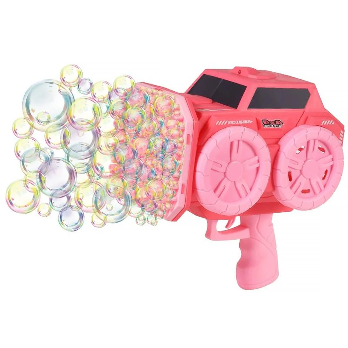Пистолет с мыльными пузырями SHT KB1294 Car на 139 отверстий + 2xbottle 60ml Pink