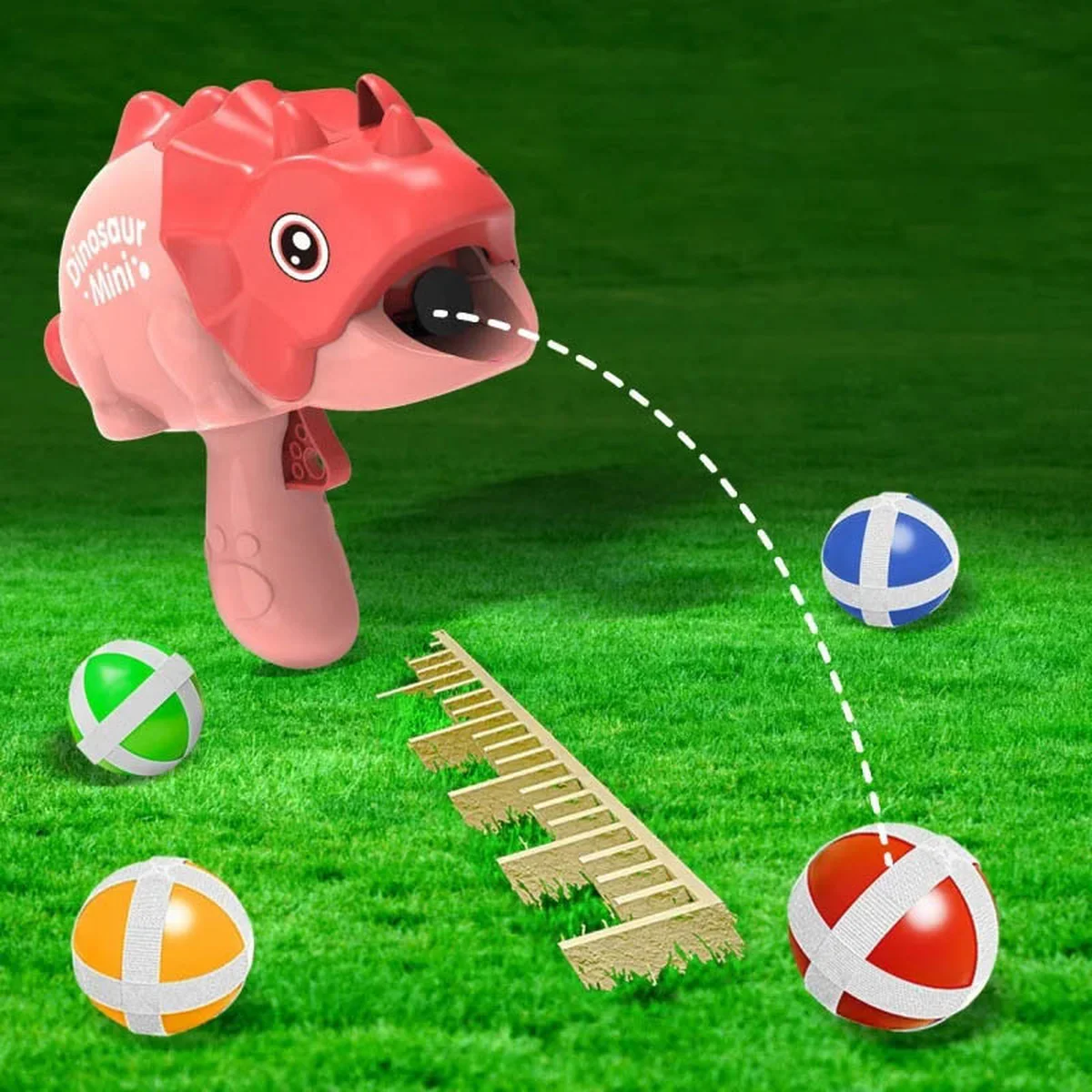 Интерактивная игра Dinosaur Athletics Gun на липучках + мишень Red