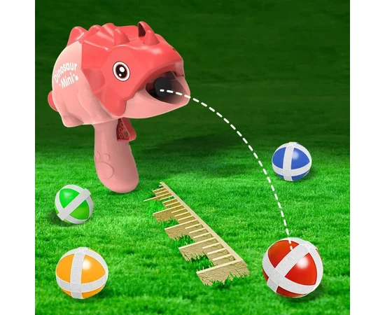 Интерактивная игра Dinosaur Athletics Gun на липучках + мишень Red