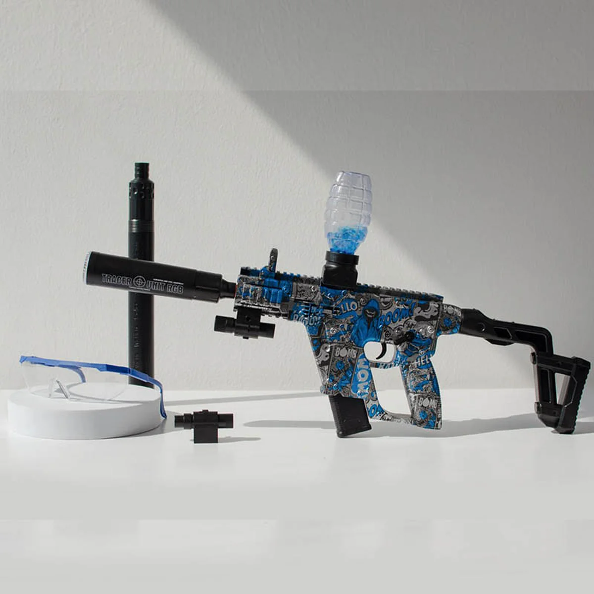 Автомат на гідрогелевих кульках (орбізах) Gel Energy Graffiti Blue