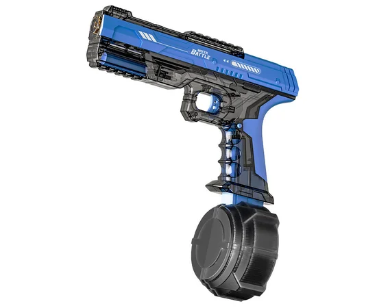 Водяний акумуляторний пістолет Water Gun 66-35 (500ml) with lithium battery Transparent blue