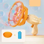 Пістолет для мильних бульбашок H035 Bubble Gun з пропелером 2in1+bottle 250ml Biege