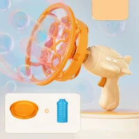 Пистолет для мыльных пузырей H035 Bubble Gun с пропеллером 2in1 + bottle 250ml Biege