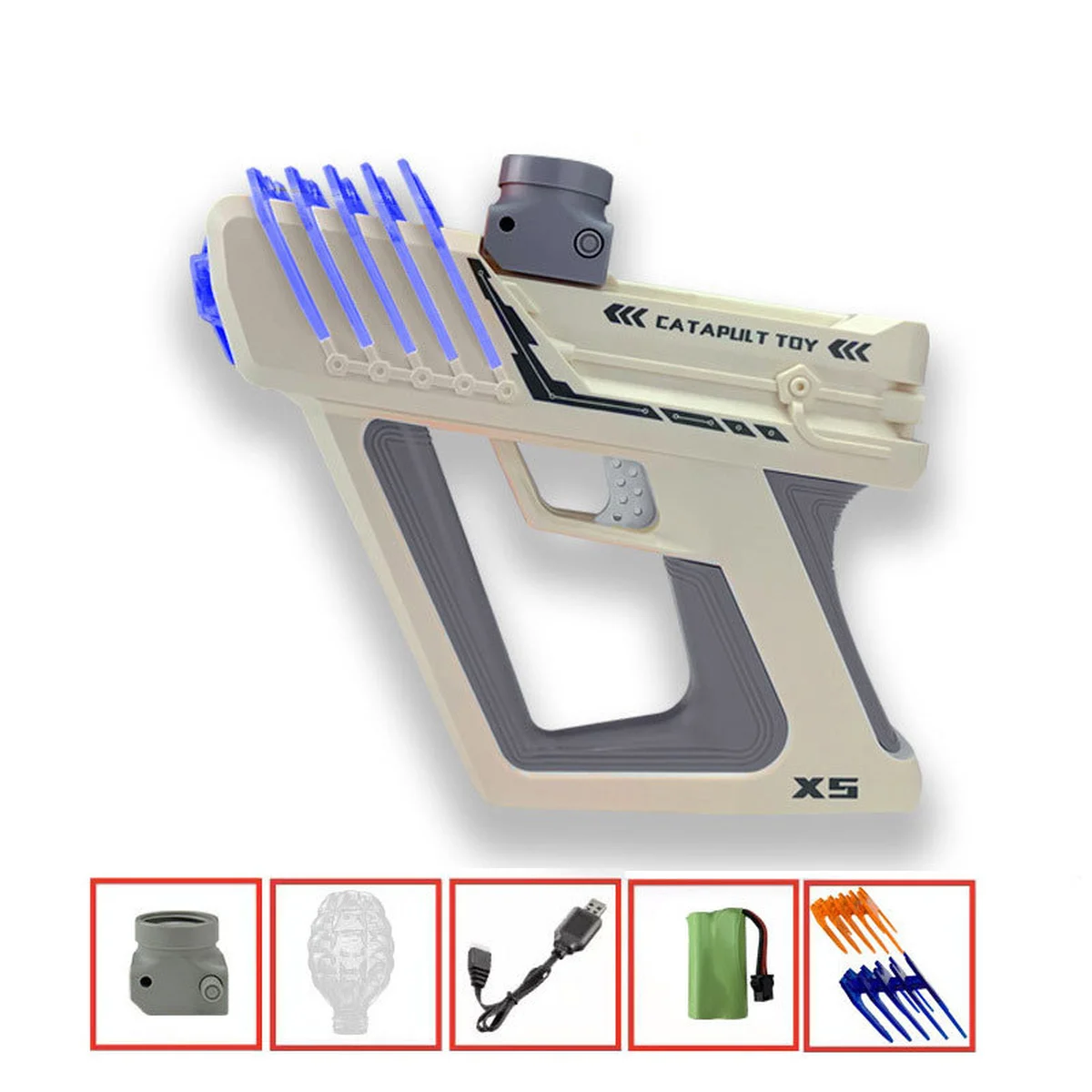 Пистолет на гидрогелевых шариках (орбизах) Gel Energy XS-873 Grey